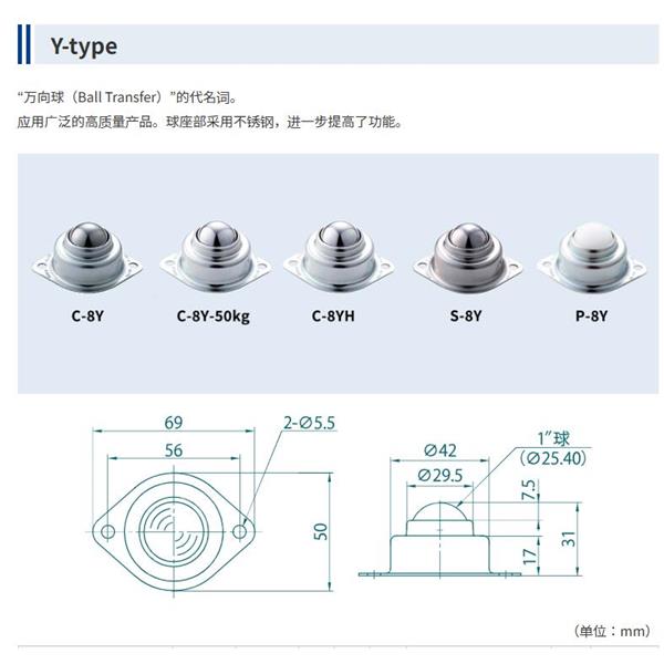 FREEBEAR福力百亞萬向球無塵室規(guī)格SJ-5H-UPE-UPE-CR