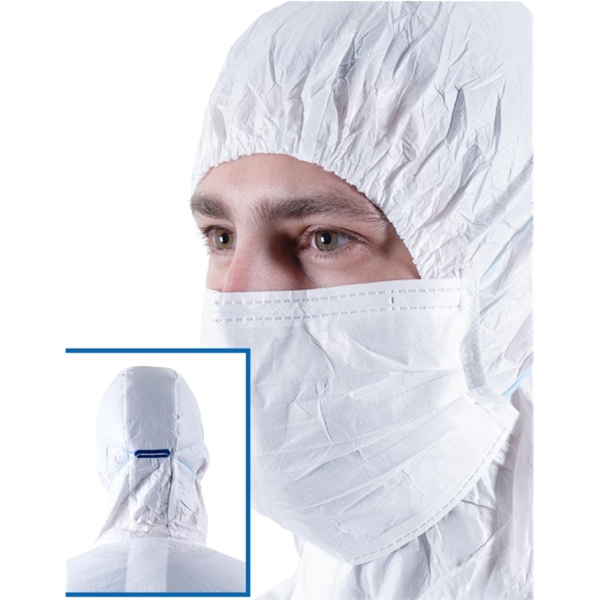 美國ANSELL安思爾BDFC-4XLBioClean? 1500頭罩式連體防護(hù)服（157型）WH15-S-BC-157-05-NS1